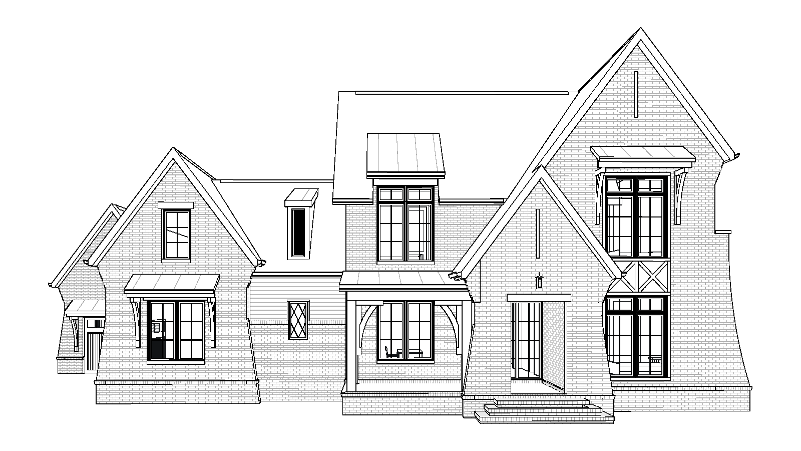 Tamarack house plan front elevation